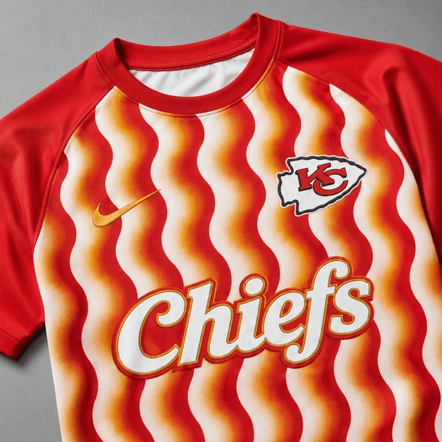 KCC Premium NFL Retro Wavy Pattern Athletic T-Shirt