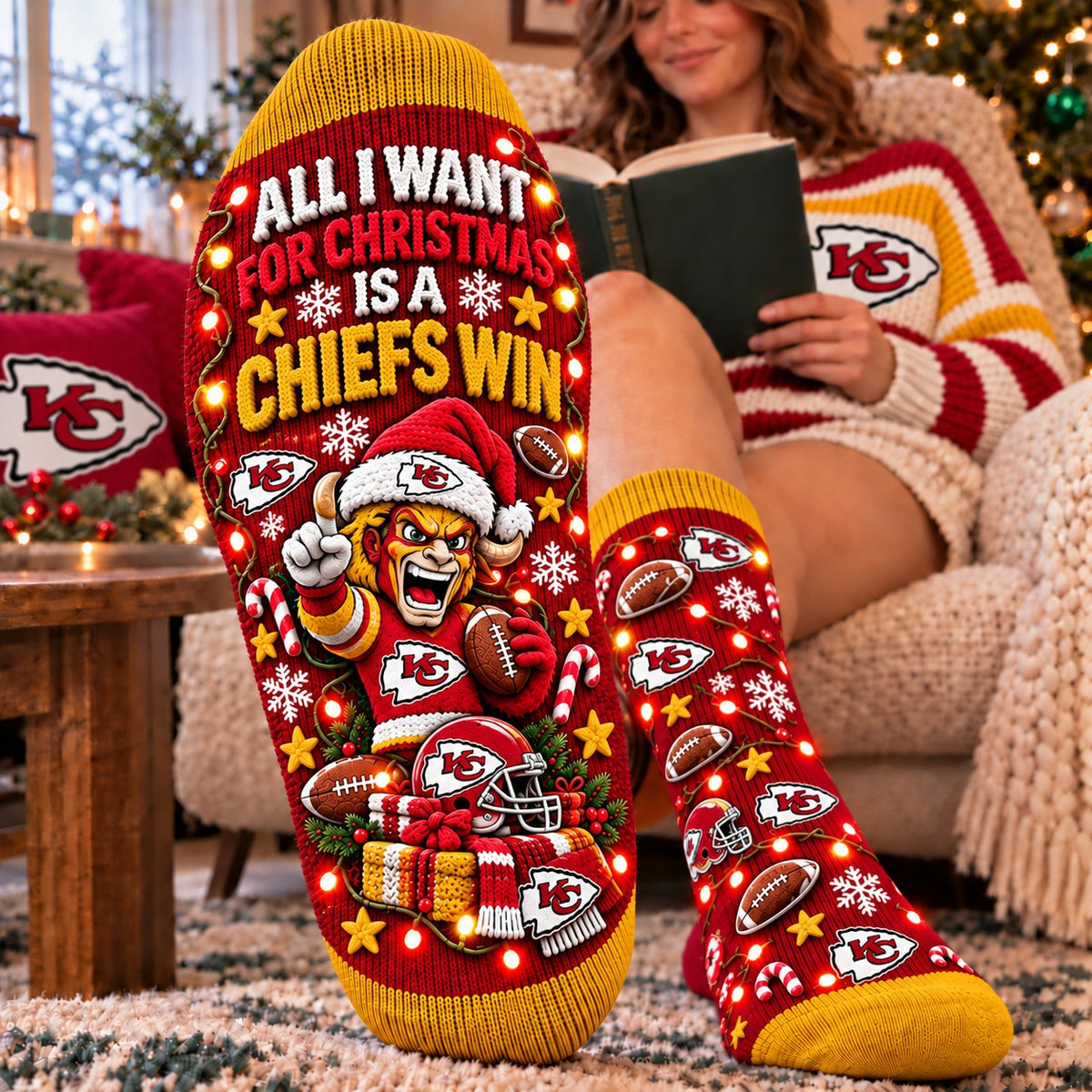 KCC x Grinch Funny Socks Christmas Custom Any Name For Fan