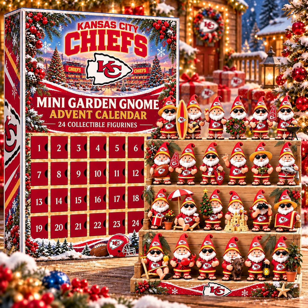 KCC x NFL Mini Garden Gnome Advent Calendar