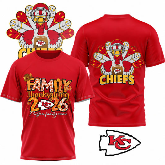 KCC x NFL Thanksgiving 3D Shirt