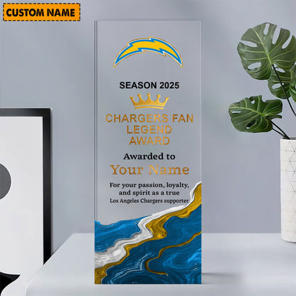 LAC NFL Personalized Acrylic Award Plaque Funny Christmas Gift For Family