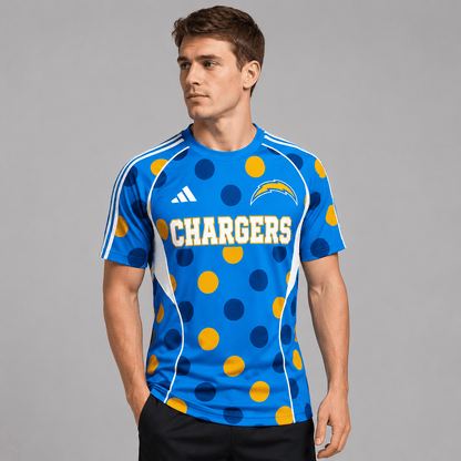LAC Premium NFL Game Day Polka Dot Sports Jersey Shirt