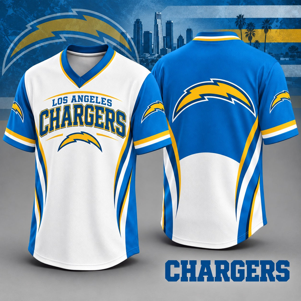 LAC Premium NFL Team Spirit V-Neck Jersey