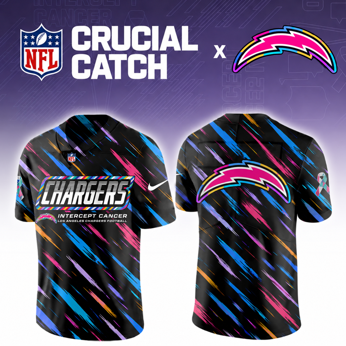 LAC x NFL Crucial Catch Football Jersey