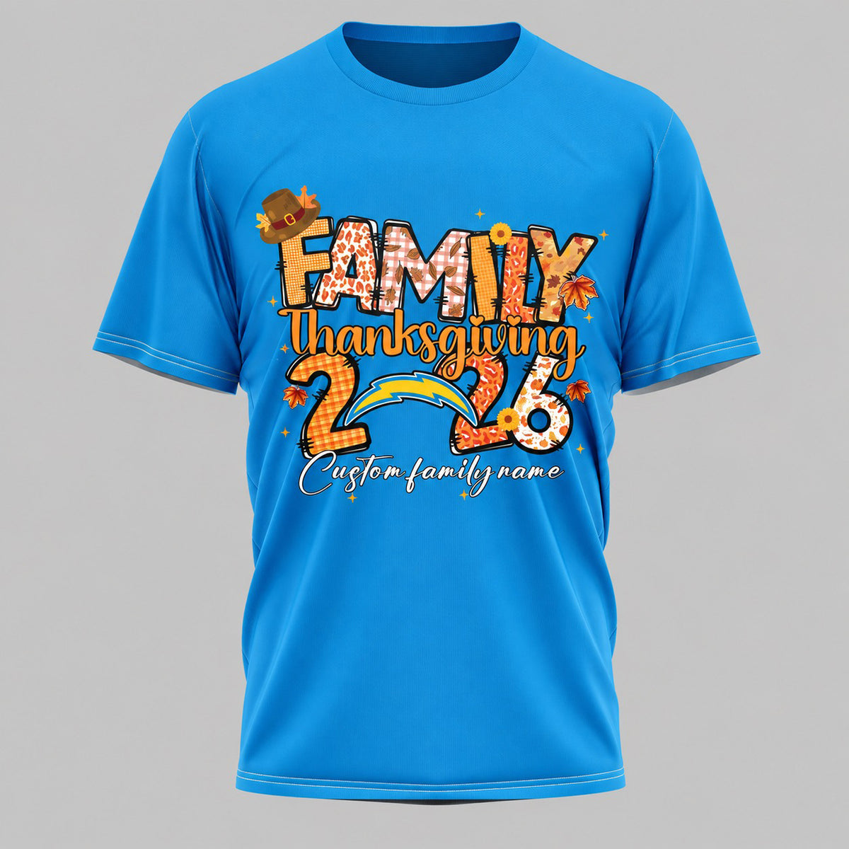 LAC x NFL Thanksgiving 3D Shirt