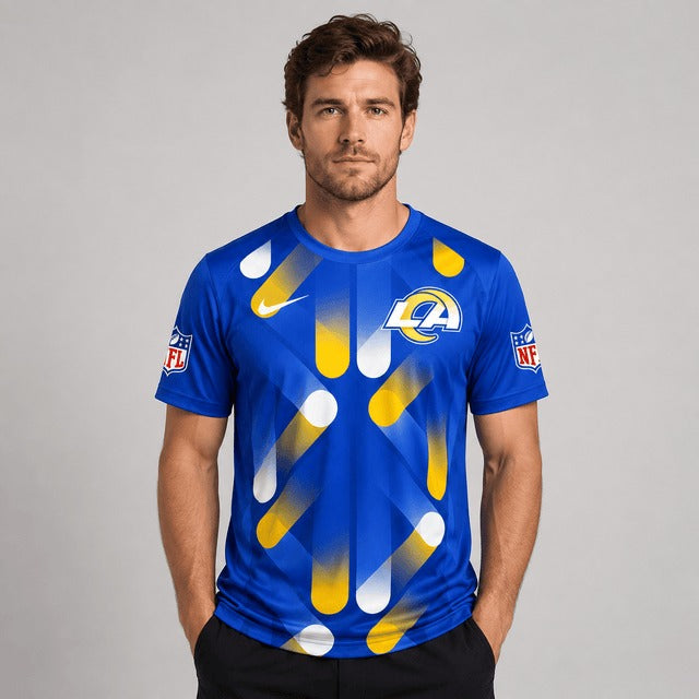 LAR Premium NFL All-Over Print Performance T-Shirt