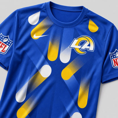 LAR Premium NFL All-Over Print Performance T-Shirt