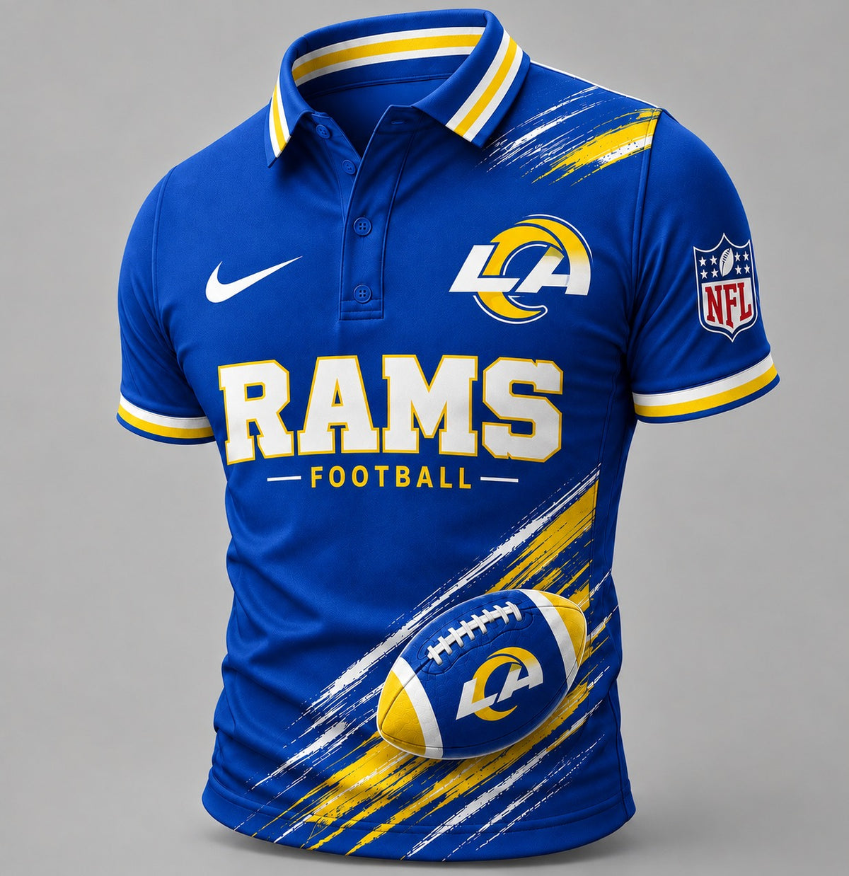 LAR Premium NFL Dynamic Gridiron Style Polo