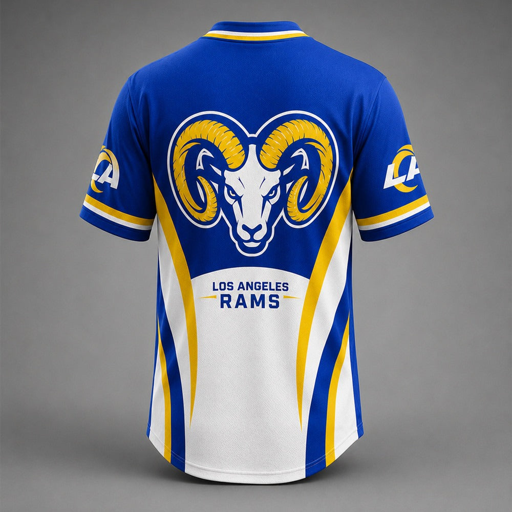 LAR Premium NFL Team Spirit V-Neck Jersey
