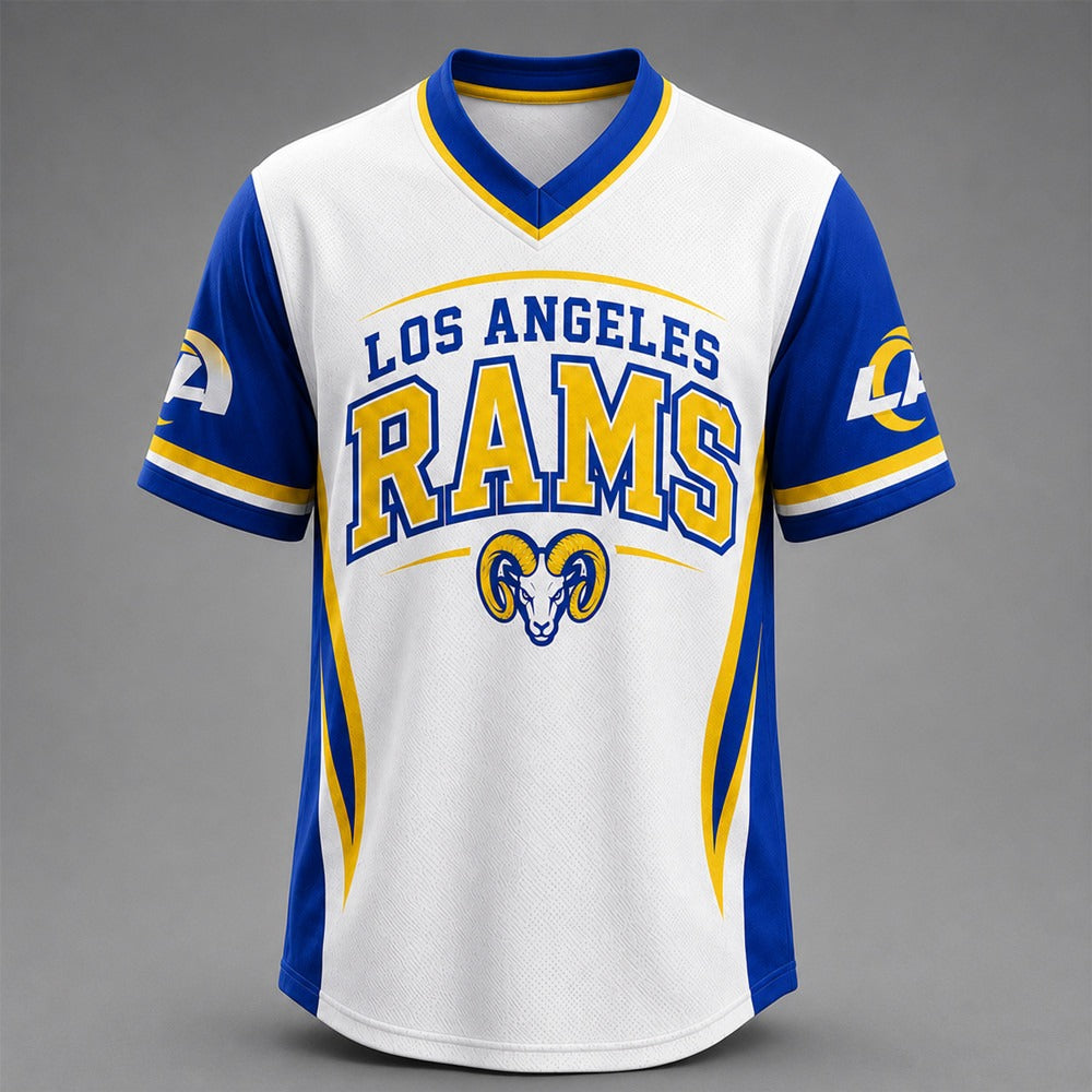 LAR Premium NFL Team Spirit V-Neck Jersey