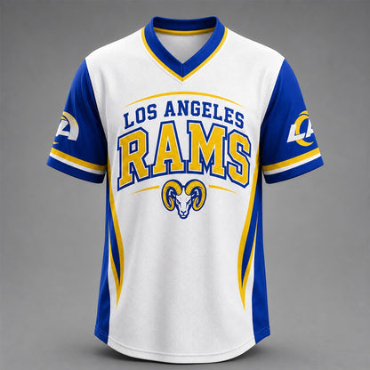 LAR Premium NFL Team Spirit V-Neck Jersey