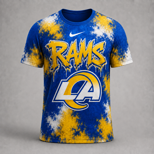 LAR Premium NFL Urban Splash Dye T-shirt