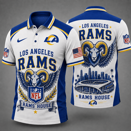 LAR Premium NFL Winged Pride Polo