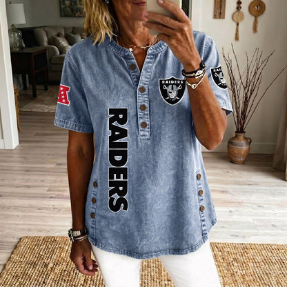 LV x NFL Women’???s Denim Casual Tops DATND LBN 190526