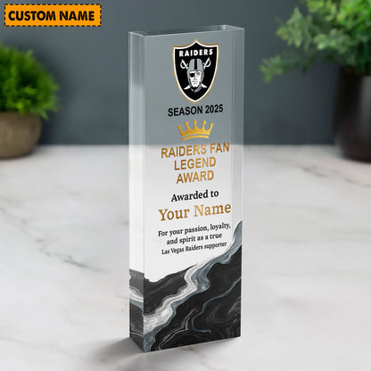 LVR NFL Personalized Acrylic Award Plaque Funny Christmas Gift For Family