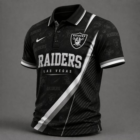 LVR Premium NFL Diagonal Stripe Polo Shirt