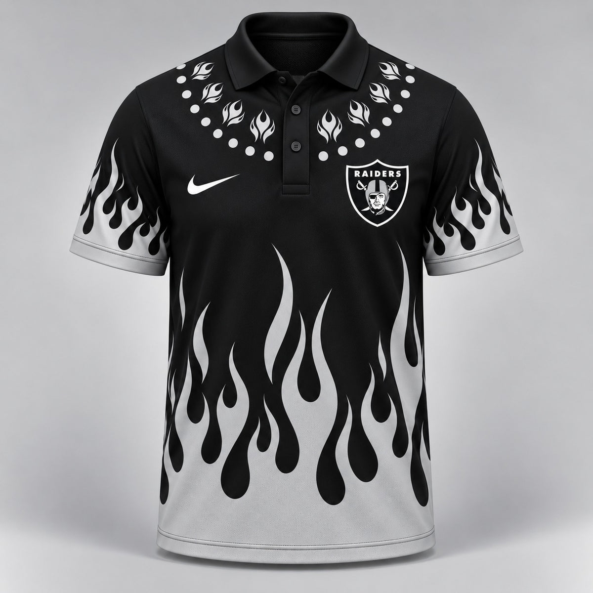 LVR Premium NFL Flame Performance Polo Shirt
