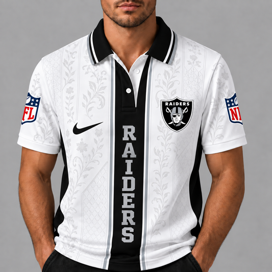 LVR Premium NFL Floral Elegance Men‘s Polo Shirt
