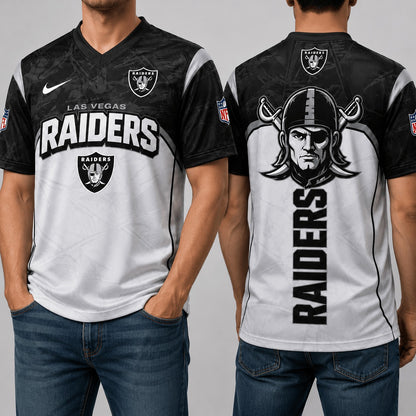 LVR Premium NFL Power Graphic 3D V-neck Shirt