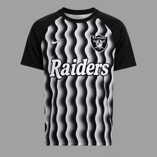 LVR Premium NFL Retro Wavy Pattern Athletic T-Shirt