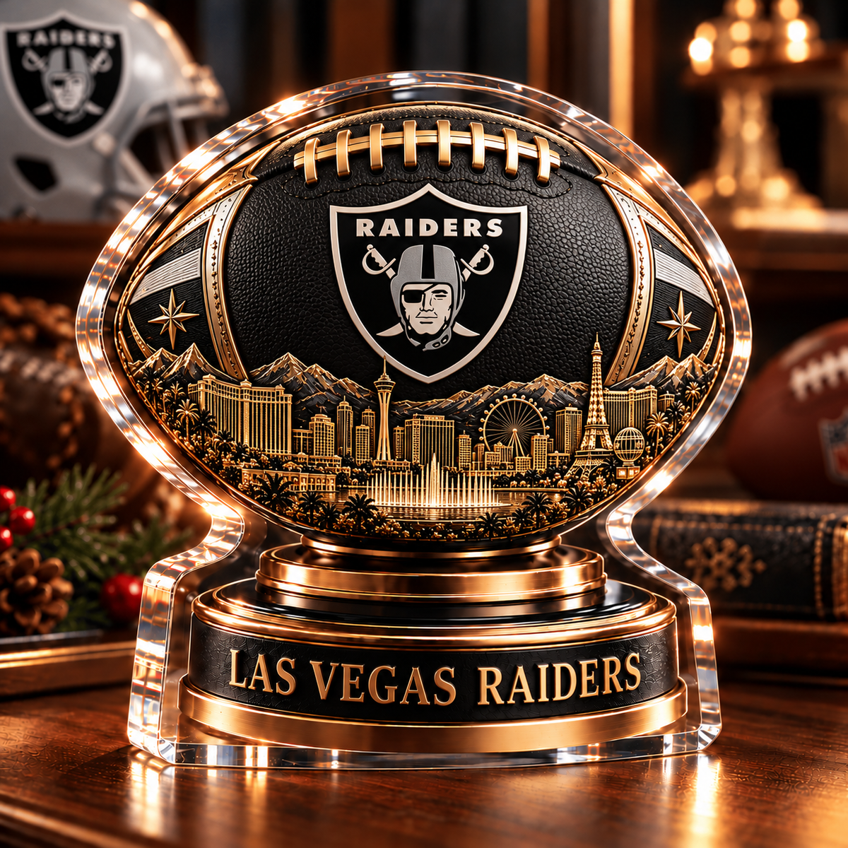LVR x NFL Personalized Name Acrylic Block Plaque Gift For Fan