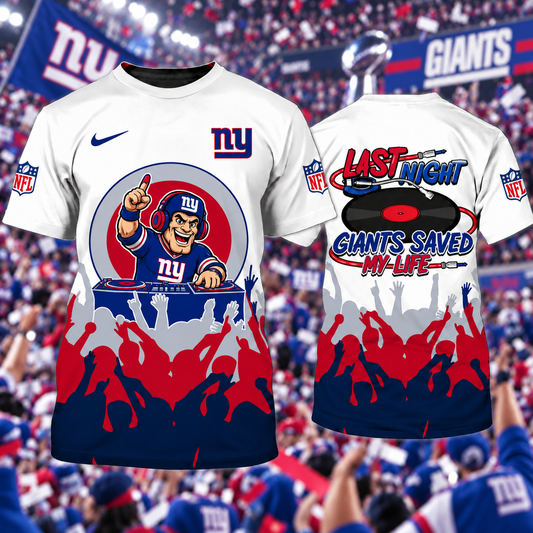 Last Night NYG Saved My Life Shirt