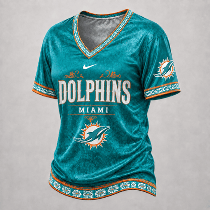 MD Premium NFL Classic Floral Satin Shirt