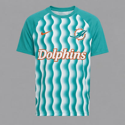 MD Premium NFL Retro Wavy Pattern Athletic T-Shirt