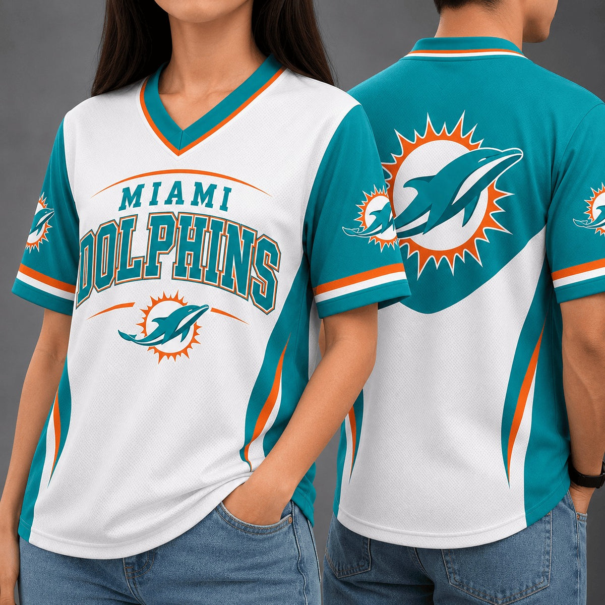 MD Premium NFL Team Spirit V-Neck Jersey