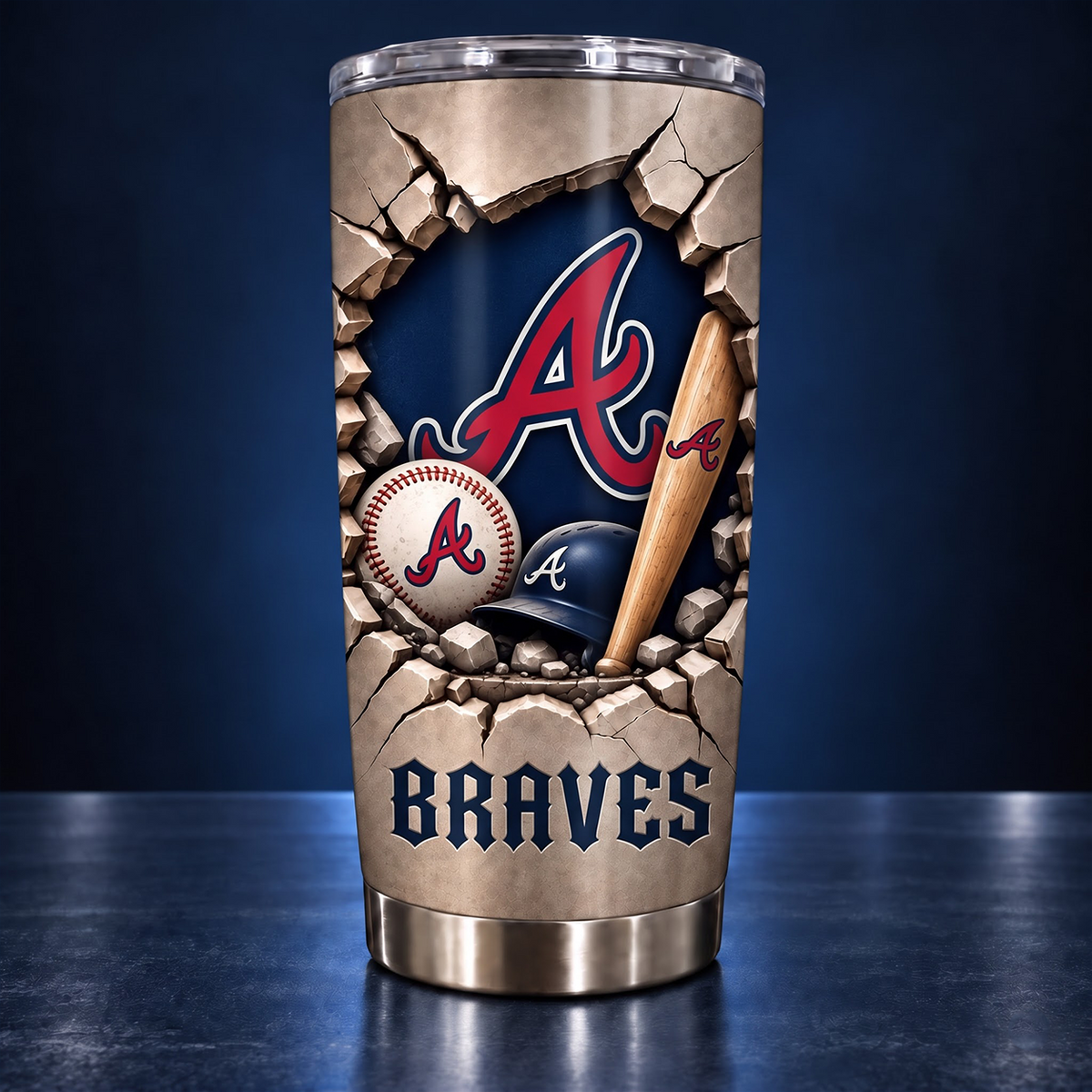 MLB x ATL Football Tumbler