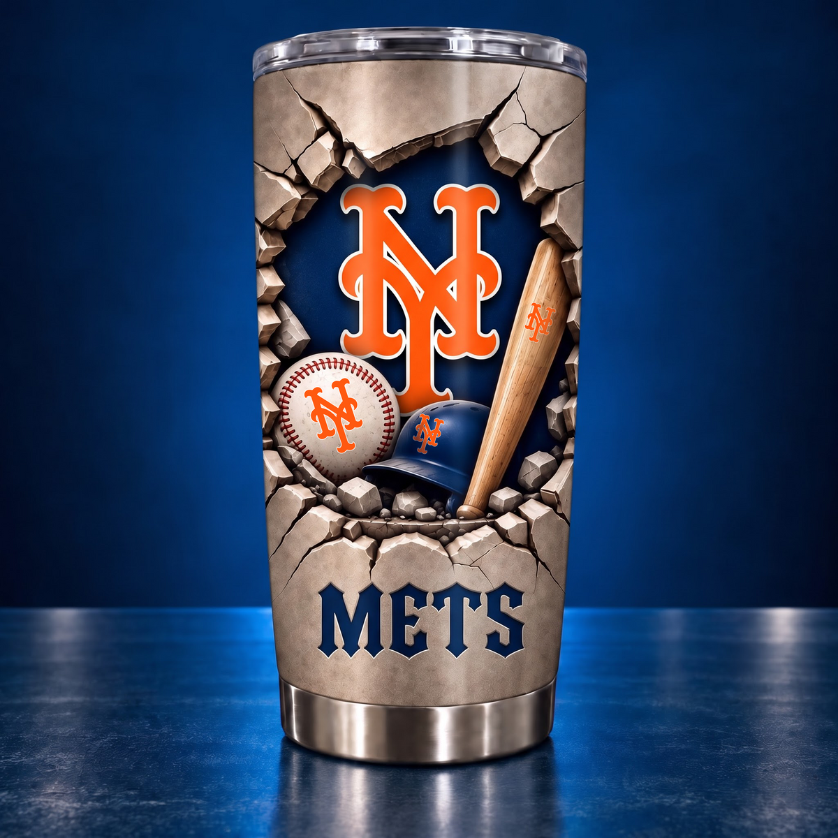 MLB x NYM Baseball Tumbler