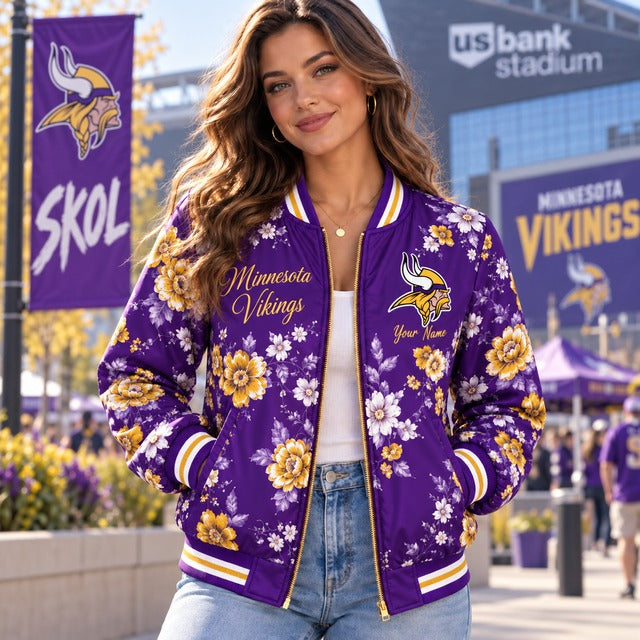 MV NFL Baseball Jacket Custom Name For Fan