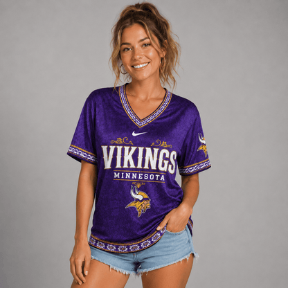 MV Premium NFL Classic Floral Satin Shirt