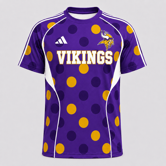 MV Premium NFL Game Day Polka Dot Sports Jersey Shirt