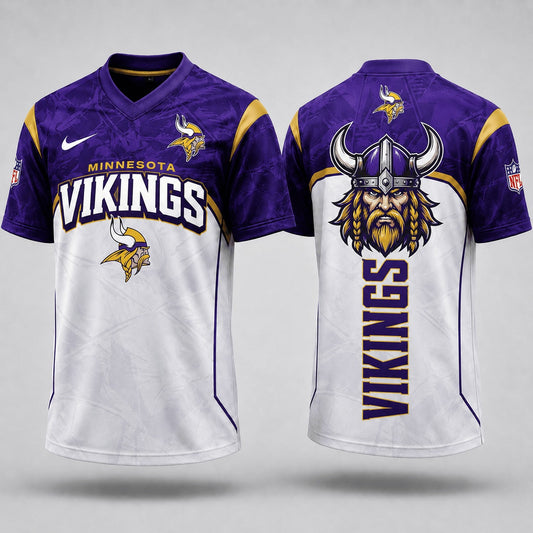 MV Premium NFL Power Graphic 3D V-neck Shirt