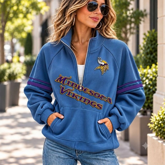 MV x NFL Corduroy Half-Zip Sweatshirt