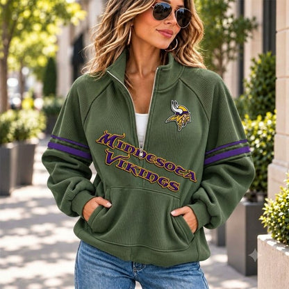 MV x NFL Corduroy Half-Zip Sweatshirt