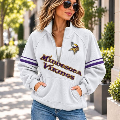 MV x NFL Corduroy Half-Zip Sweatshirt