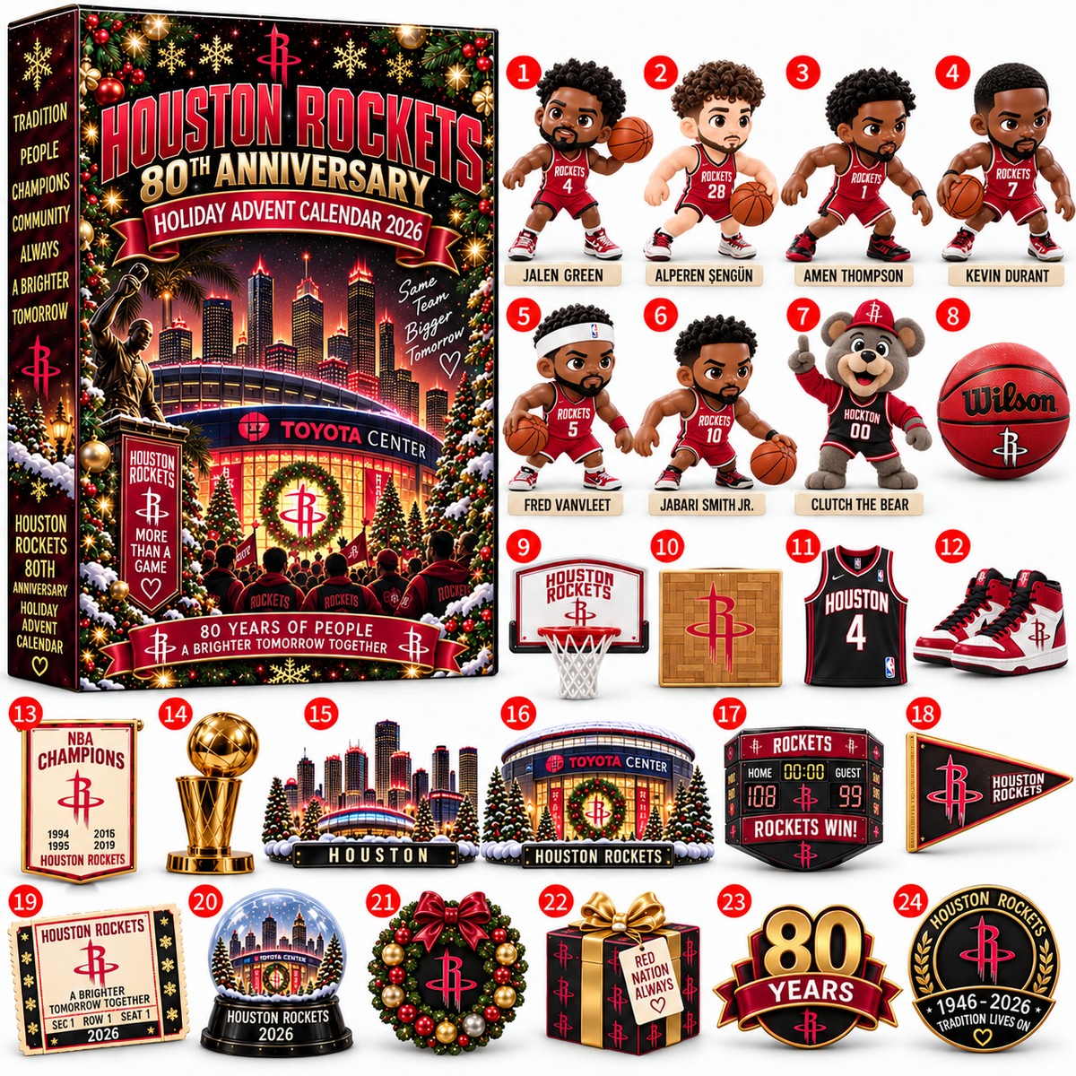 NBA x HOU Christmas 2026 Advent Calendar