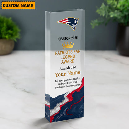 NEP NFL Personalized Acrylic Award Plaque Funny Christmas Gift For Family