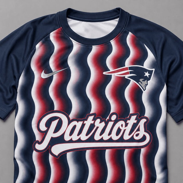 NEP Premium NFL Retro Wavy Pattern Athletic T-Shirt