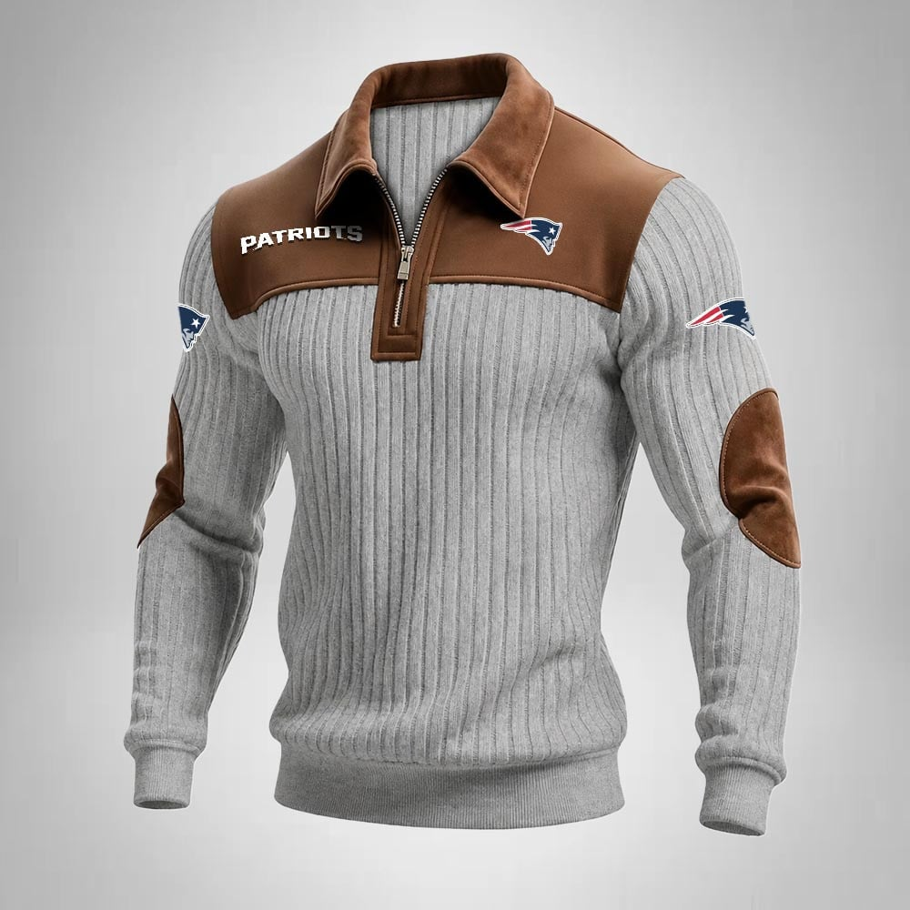 NEP x NFL Men‘s Suede Zip-up Polo Shirt