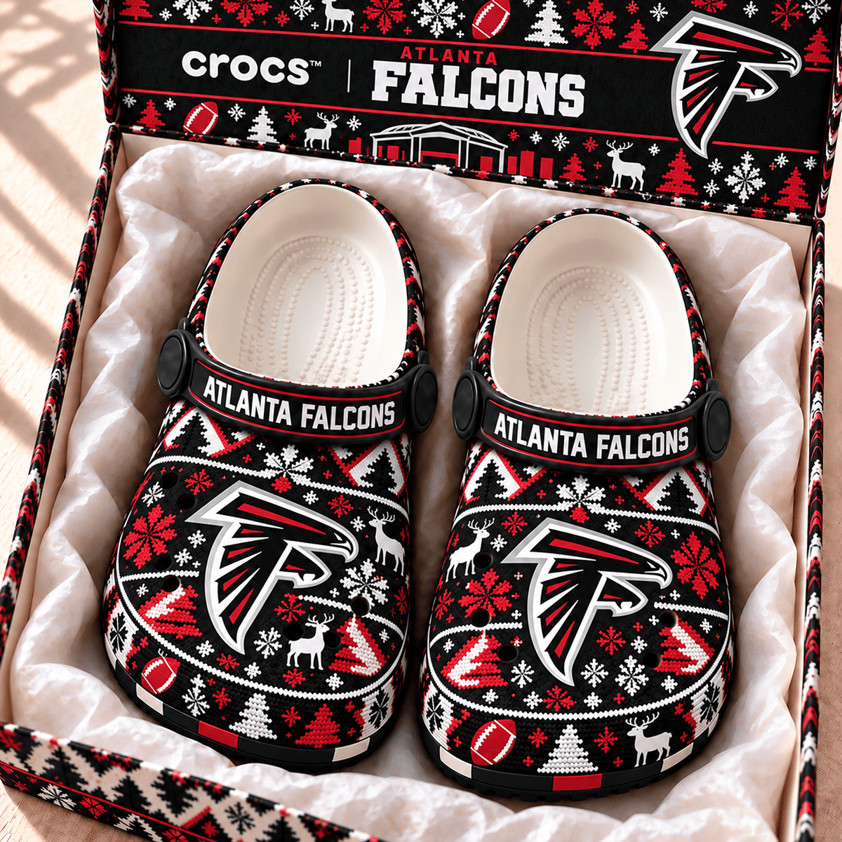 NFL x ATL Christmas Crocs