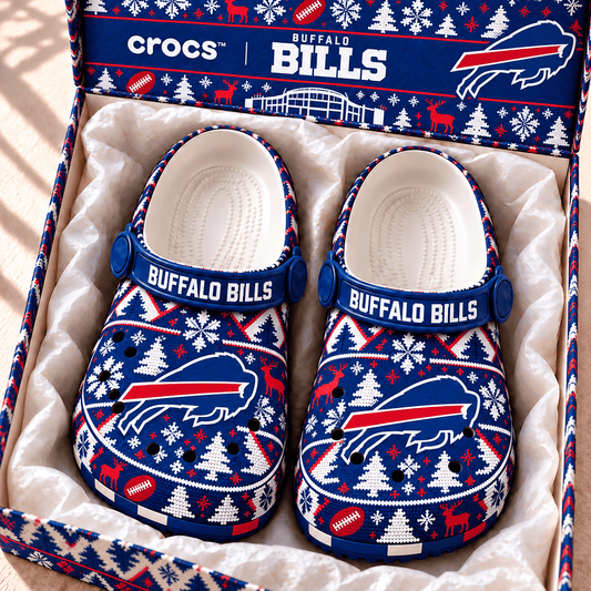 NFL x BUF Christmas Crocs