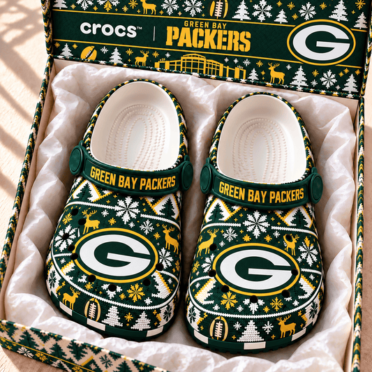 NFL x GB Christmas Crocs