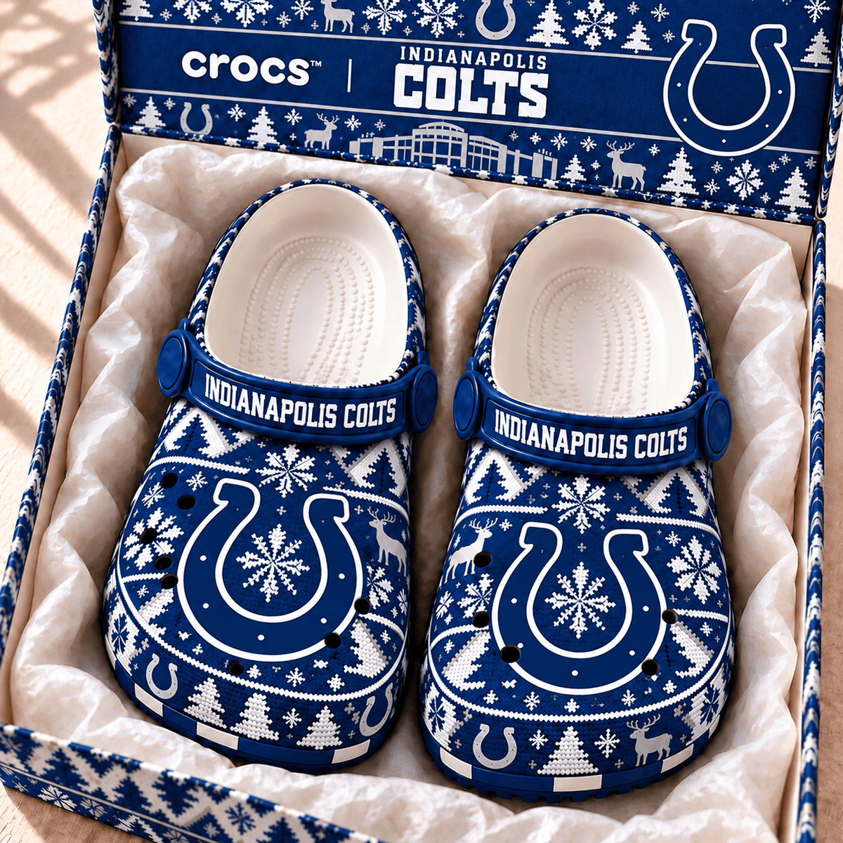 NFL x IND Christmas Crocs