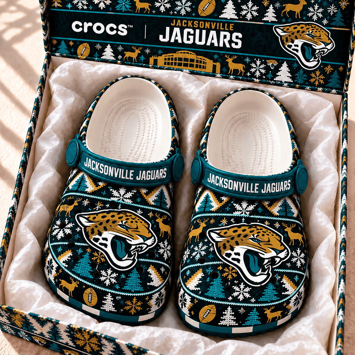 NFL x JAX Christmas Crocs