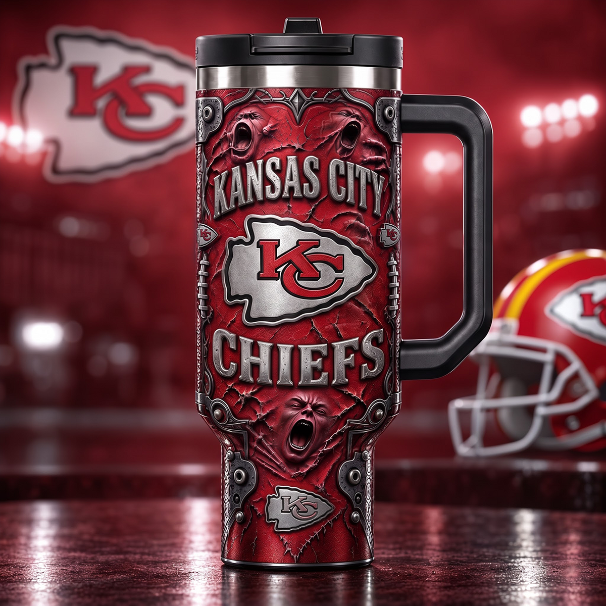 NFL x KC Ghost 40oz Tumbler With Straw