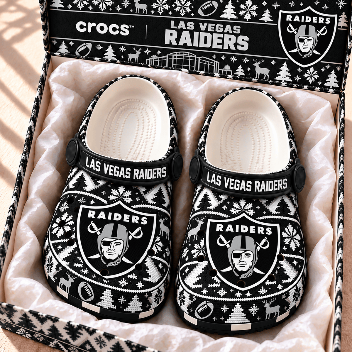 NFL x LV Christmas Crocs