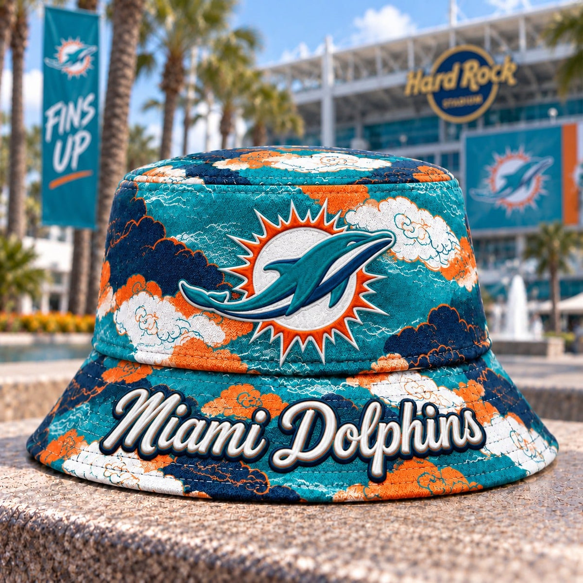 NFL x MIA Cloud Bucket Hat For Fan